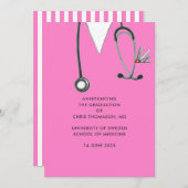 Aankondiging van het Afstuderen van de Medische Sc (Voorkant / Achterkant)