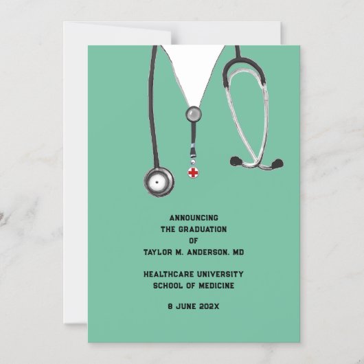 Aankondiging van het Afstuderen van de Medische Sc (Voorkant)