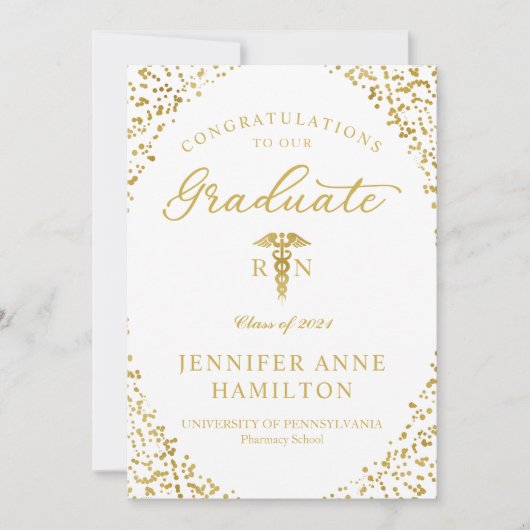 Aankondiging van het Afstuderen van de Medische Ve (Voorkant)