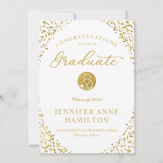 Aankondiging van het Afstuderen van de Medische Ve (Voorkant)