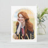 Aankondiging van het Afstuderen van de Modern Gold (Staand voorkant)