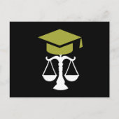 Aankondiging van het Afstuderen van de rechtenscho (Voorkant)