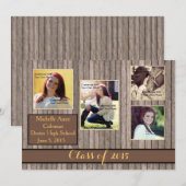 Aankondiging van het Afstuderen van de Rustic Coun (Voorkant / Achterkant)