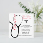 Aankondiging van het Afstuderen van de Stethoscoop (Staand voorkant)