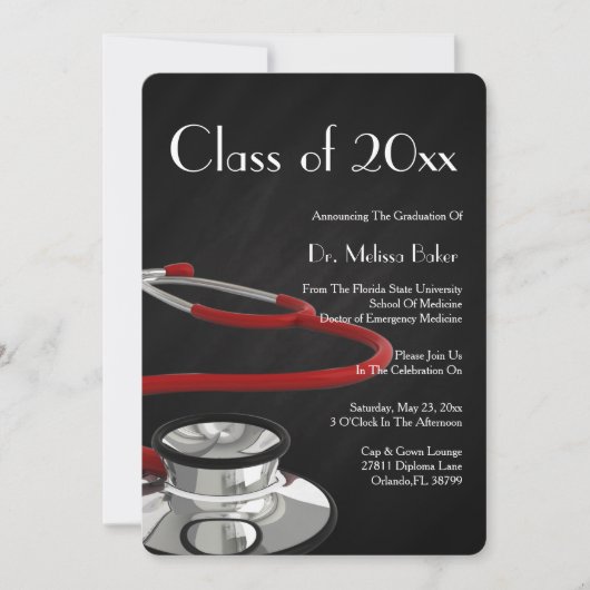 Aankondiging van het Afstuderen van de Stethoscoop (Voorkant)