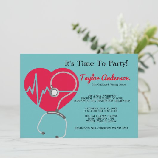 Aankondiging van het Afstuderen van de Stethoscoop (Staand voorkant)