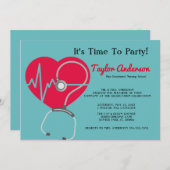 Aankondiging van het Afstuderen van de Stethoscoop (Voorkant / Achterkant)