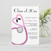 Aankondiging van het Afstuderen van de Stethoscoop (Staand voorkant)