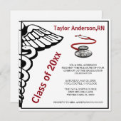 Aankondiging van het Afstuderen van de Stethoscoop (Voorkant / Achterkant)