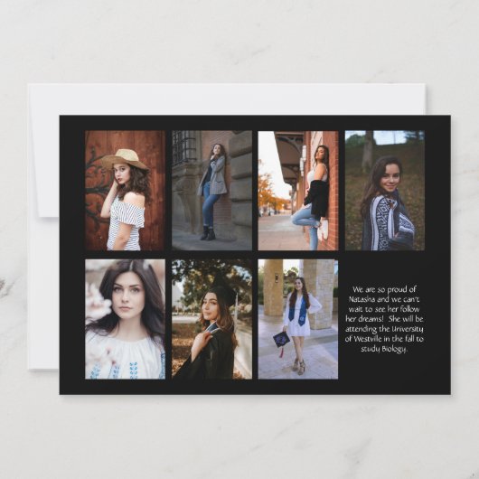 Aankondiging van het Afstuderen van de wijngrensfo (Achterkant)