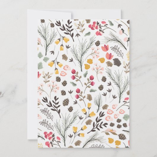 Aankondiging van het Afstuderen van Elegant Floral (Achterkant)