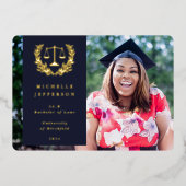 Aankondiging van het Afstuderen van folie+Donkere  (Voorkant)