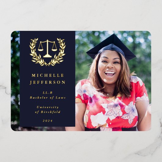 Aankondiging van het Afstuderen van folie+Donkere  (Voorkant)