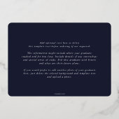 Aankondiging van het Afstuderen van folie+Donkere  (Achterkant)