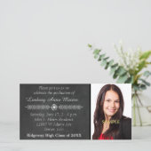 Aankondiging van het Afstuderen van het Chalkboard (Staand voorkant)