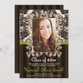 Aankondiging van het Afstuderen van het Lijst van (Voorkant / Achterkant)