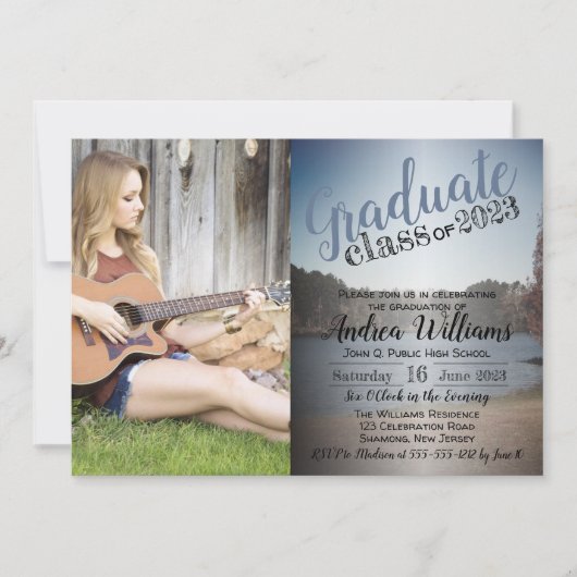 Aankondiging van het Afstuderen van het Serene Lak (Voorkant)