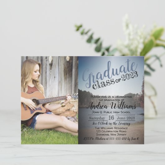 Aankondiging van het Afstuderen van het Serene Lak (Staand voorkant)