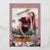 Aankondiging van het Afstuderen van Pink Floral Bo (Voorkant)