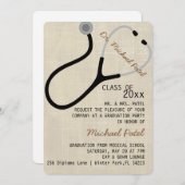 Aankondiging van het Afstuderen van Stethoscoop Me (Voorkant / Achterkant)