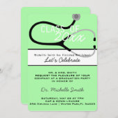 Aankondiging van het Afstuderen van Stethoscoop Me (Voorkant / Achterkant)