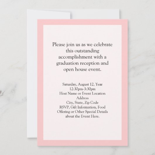 Aankondiging van het Afstuderen voor de gezondheid (Achterkant)