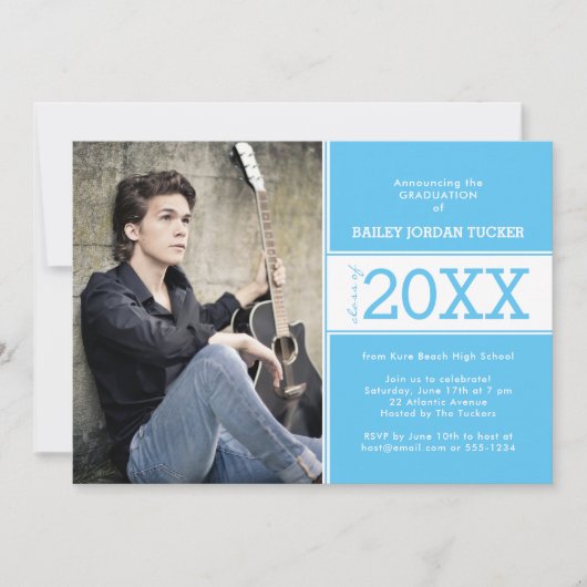 Aankondiging van het Afstuderen voor een modern Sk (Voorkant)