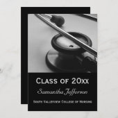 Aankondiging van het Afstuderen voor verpleegkundi (Voorkant / Achterkant)