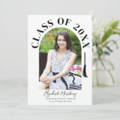 Aankondiging van het Arched Lijst Afstuderen (Staand voorkant)