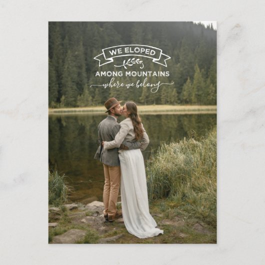 Aankondiging van het bergachtige huwelijk (Voorkant)