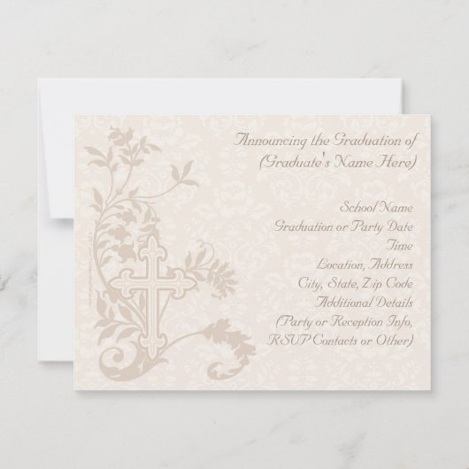 Aankondiging van het Christelijke religieuze Afstu (Achterkant)