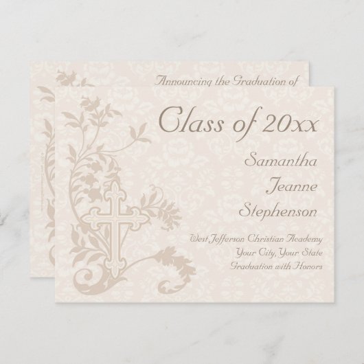 Aankondiging van het Christelijke religieuze Afstu (Voorkant / Achterkant)