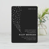 aankondiging van het Confetti afstuderen in zwart- (Staand voorkant)