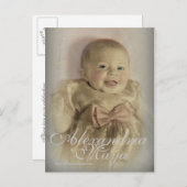 Aankondiging van het doopsel2 (Voorkant / Achterkant)