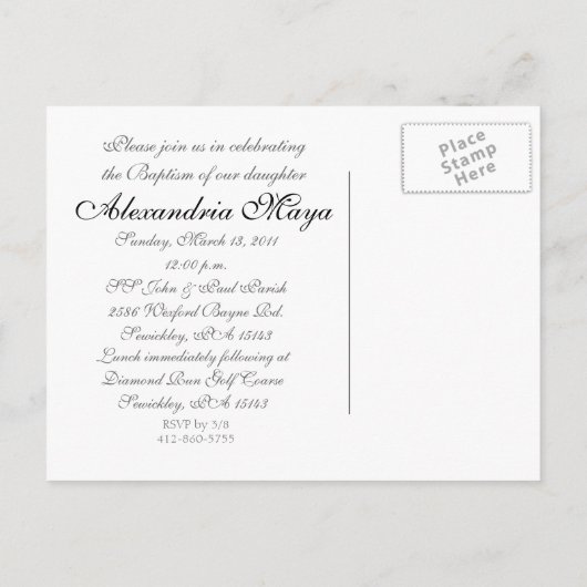 Aankondiging van het doopsel2 (Achterkant)