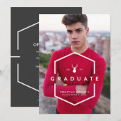 Aankondiging van het Geometrische Afstudeerder lic (Voorkant / Achterkant)