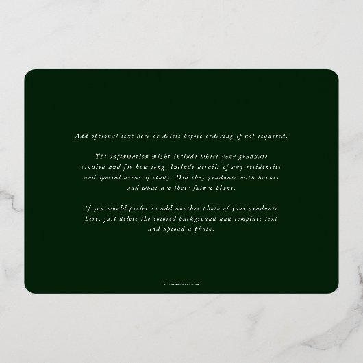 Aankondiging van het Green Caduceus Medical Afstud (Achterkant)