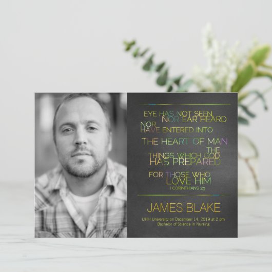 Aankondiging van het groene Afstuderen is niet bek (Staand voorkant)