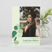 Aankondiging van het groene botanische elegante Af (Staand voorkant)