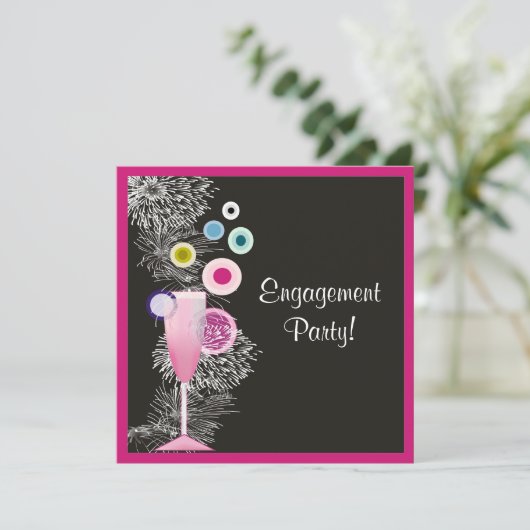 Aankondiging van het hedendaagse Verloving Champag (Staand voorkant)