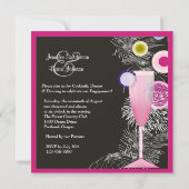 Aankondiging van het hedendaagse Verloving Champag (Achterkant)