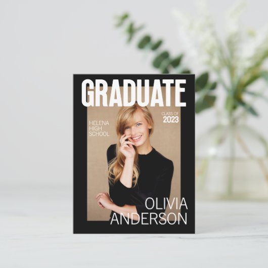 Aankondiging van het Hoesje Trendy Magazine Afstud (Staand voorkant)