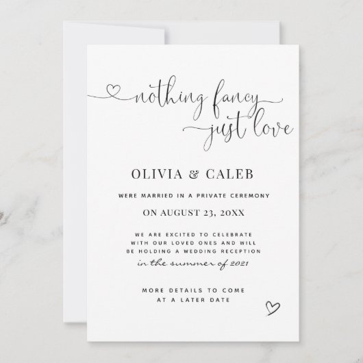 Aankondiging van het huwelijk (Voorkant)