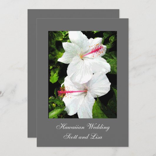 Aankondiging van het huwelijk in Hawaiian (Voorkant / Achterkant)