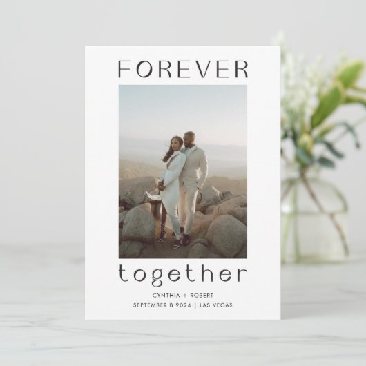 Aankondiging van het huwelijk tussen Bronze en For (Staand voorkant)