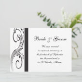 Aankondiging van het huwelijk tussen zwarte en wit (Staand voorkant)