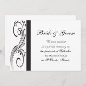 Aankondiging van het huwelijk tussen zwarte en wit (Voorkant / Achterkant)