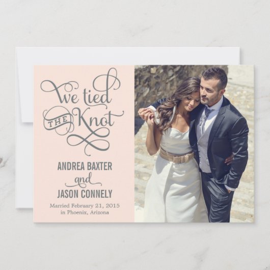 Aankondiging van het huwelijk van de edele Knot -  (Voorkant)