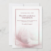 Aankondiging van het huwelijk van Elegant Dusty Pi (Voorkant)