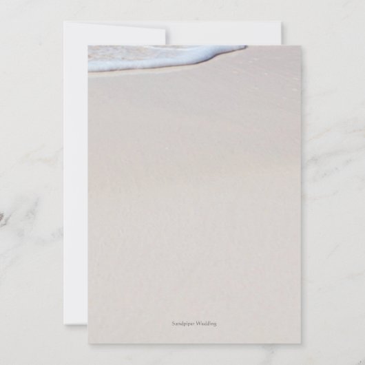 Aankondiging van het huwelijk van kustbewoners met (Achterkant)